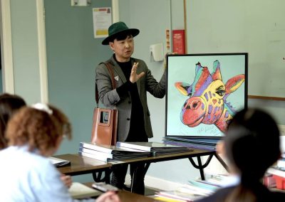 Artist Jin Yong Visits St Ultans During Arts Week